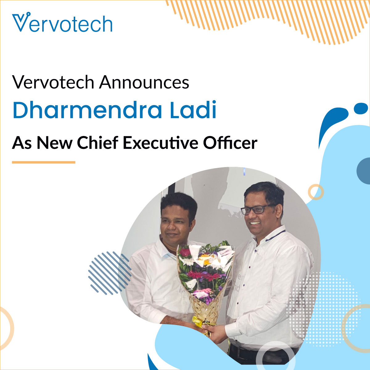 Vervotech Announces Promotion of Dharmendra Ladi to Chief Executive Officer