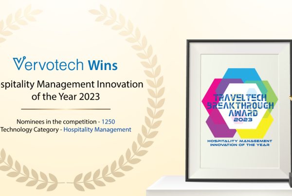 Vervotech wint de Hospitality Management Innovation of the Year 2023 Award van Travel Tech Breakthrough
